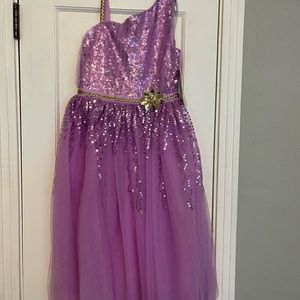 Girls Disney Princess Sequin gown Size 9/10